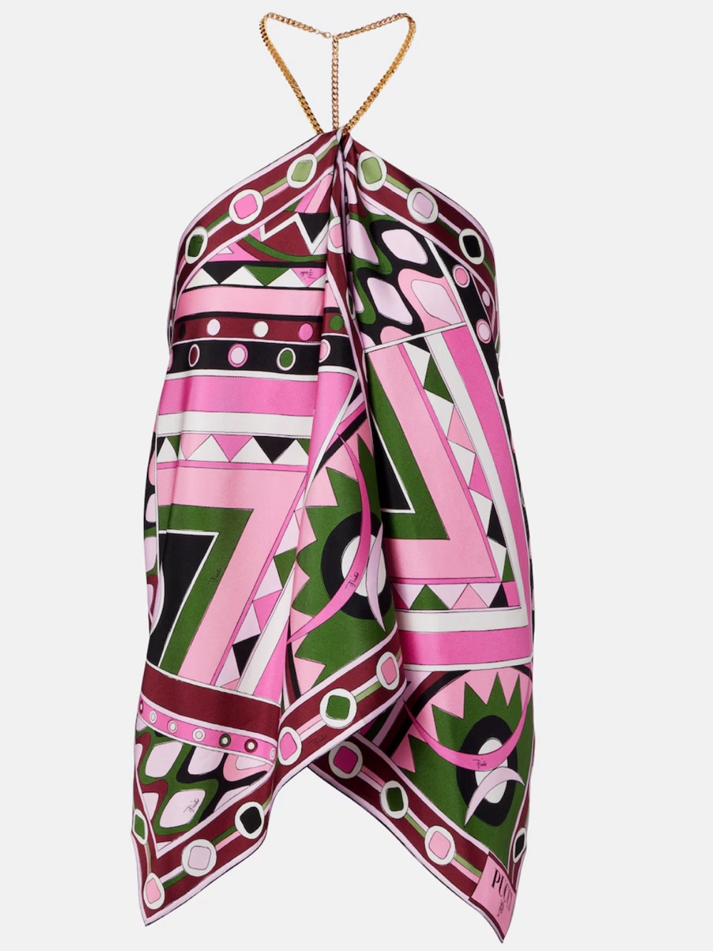 Emilio Pucci - Vivara Printed silk miniskirt and Top - Picture 7 of 9